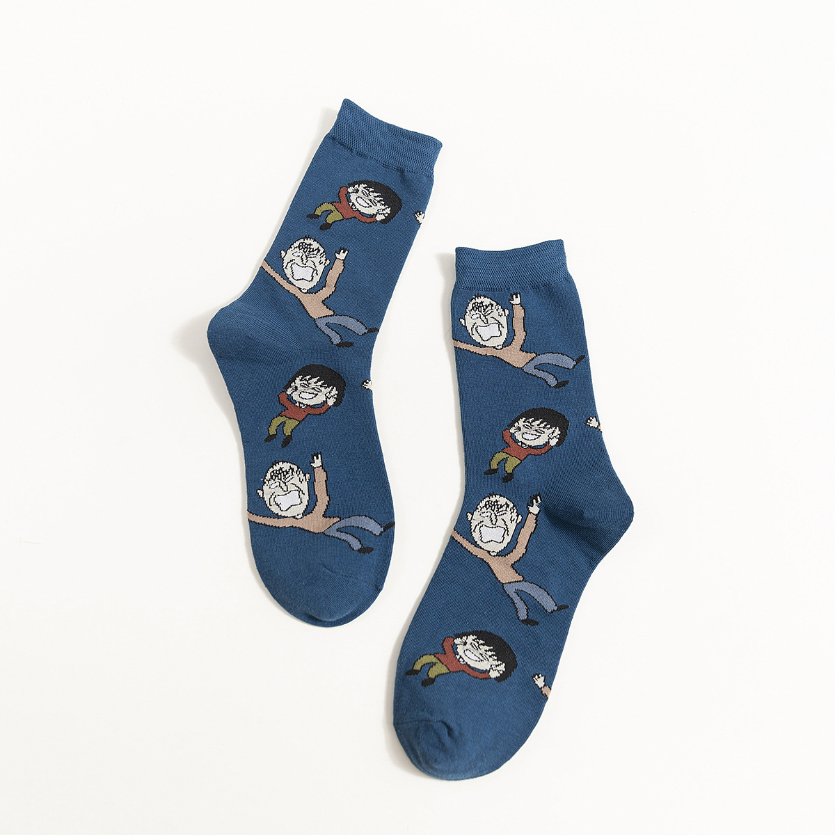 Chibi Maruko Creative And Style Cartoon Socks Couple In Tube Cotton Socks